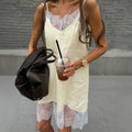 Glorol - Lace Sleeveless Loose Mini Dress