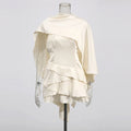 Glorol - Shawl Lace-Up Sleeveless Backless Slim Mini Dress