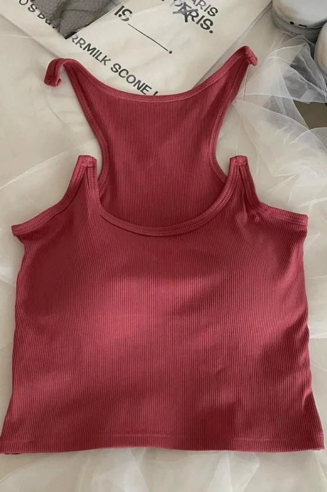 Glorol - Sleeveless Open Shoulder Top