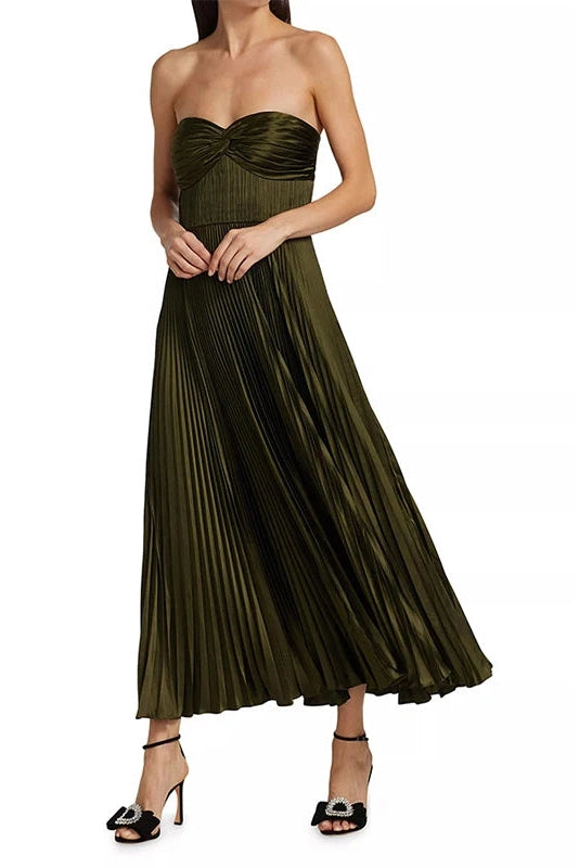 Glorol - Elegant High Waist Sleeveless Backless Maxi Dress