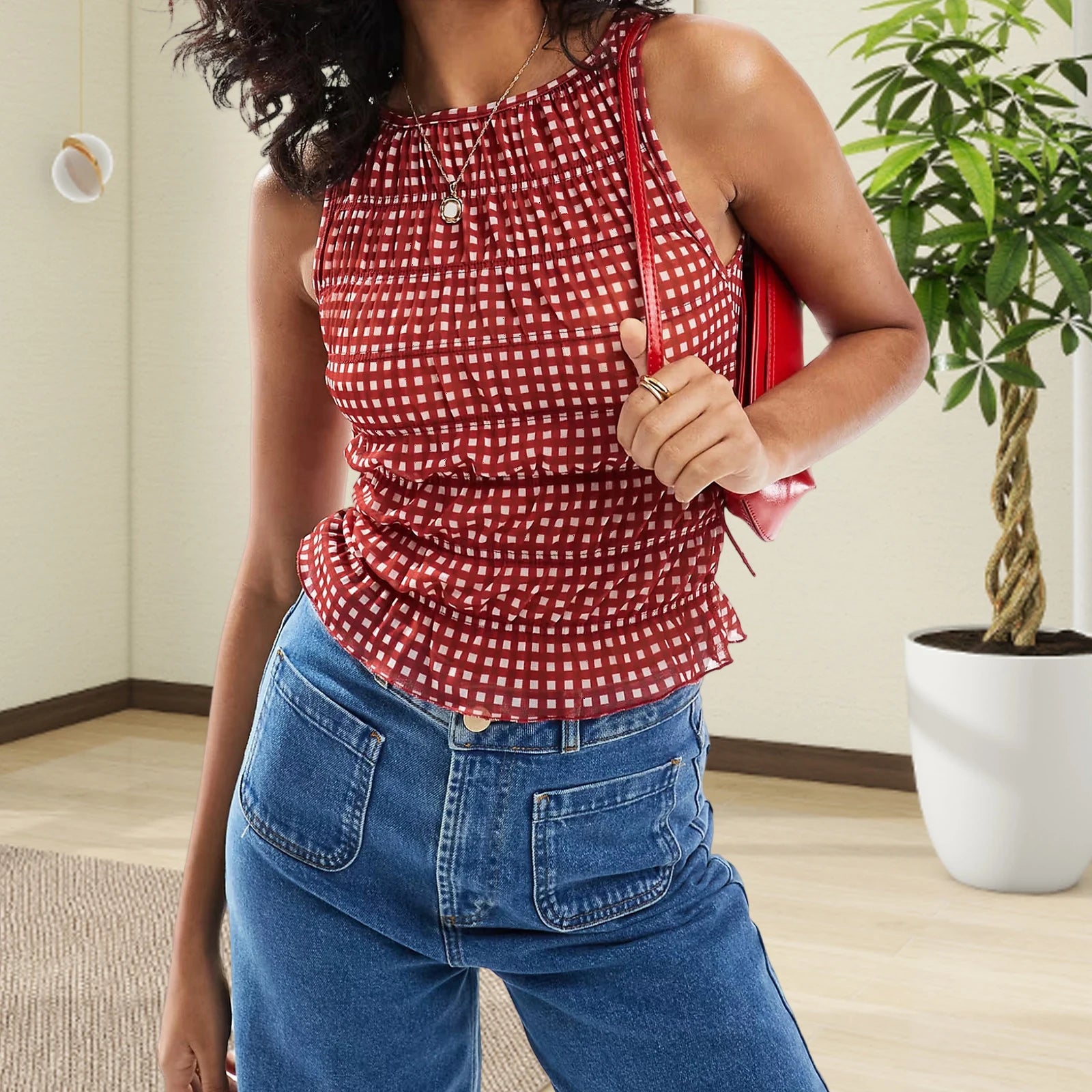 Glorol - Sleeveless Slim Fit Top