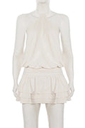 Glorol - Elegant High Waist Backless Slim Mini Dress