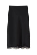 Glorol - Lace Patchwork Backless Slim V-Neck Top