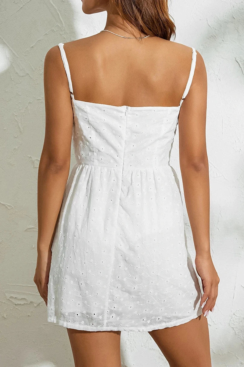 Glorol - Sleeveless Off-Shoulder Mini Dress