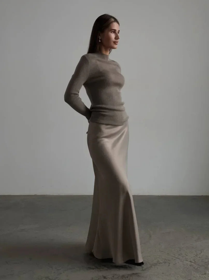 Glorol - Loose High Waist Fishtail Skirt