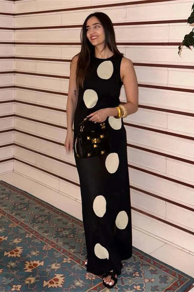 Glorol - Sleeveless Loose See-Through Maxi Dress