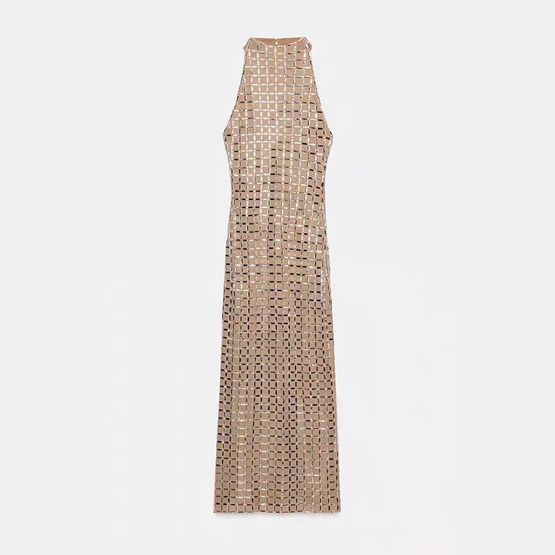 Glorol - Elegant Sleeveless Slim Maxi Dress