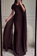 Glorol - Elegant High Waist Slim Maxi Dress