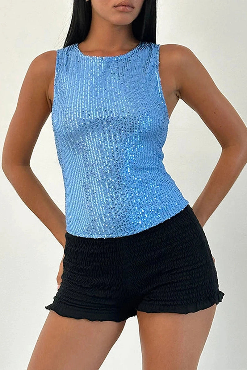 Glorol - Sleeveless Slim Fit Top