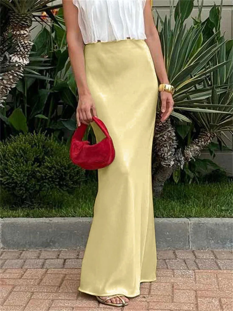 Glorol - High Waist Patchwork Skirt