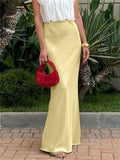 Glorol - High Waist Patchwork Skirt