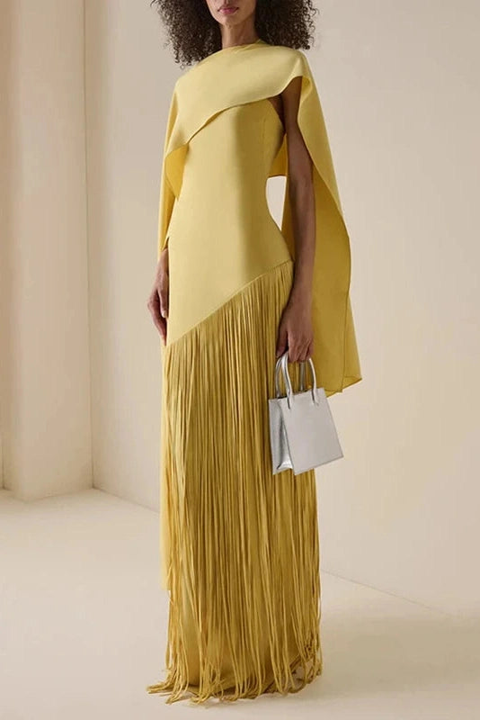 Glorol - Elegant Sleeveless O-Neck High Waist Maxi Dress
