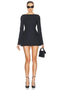 Glorol - Long Sleeve High Waist Bodycon Mini Dress