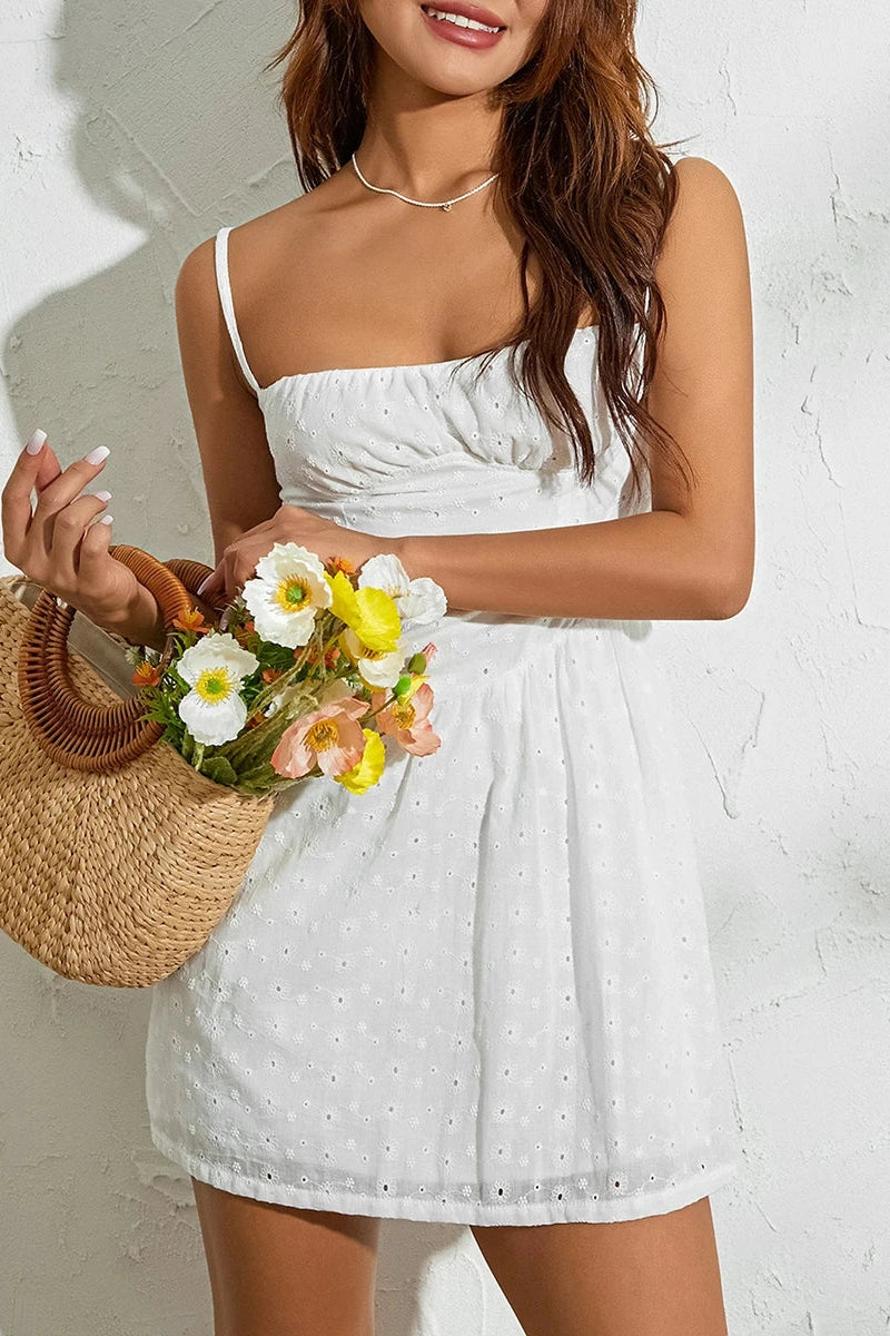 Glorol - Sleeveless Off-Shoulder Mini Dress