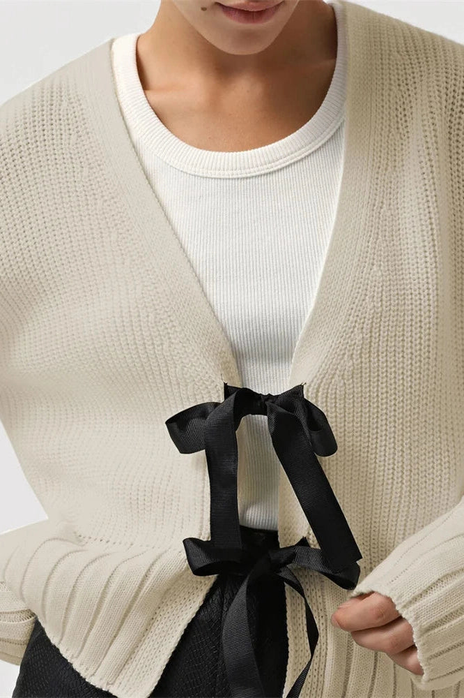 Glorol - Hollow Out Patchwork Lace-Up Top