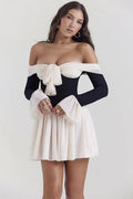 Glorol - Elegant Strapless Off-shoulder Backless Mini Dress