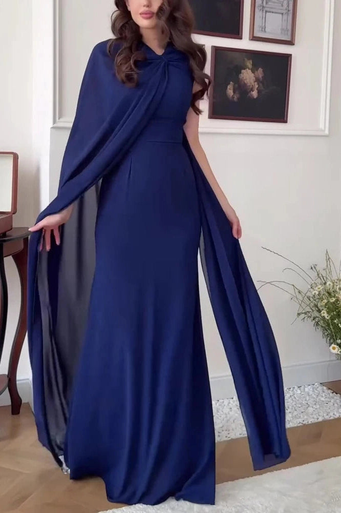 Glorol - Elegant High Waist Slim Maxi Dress