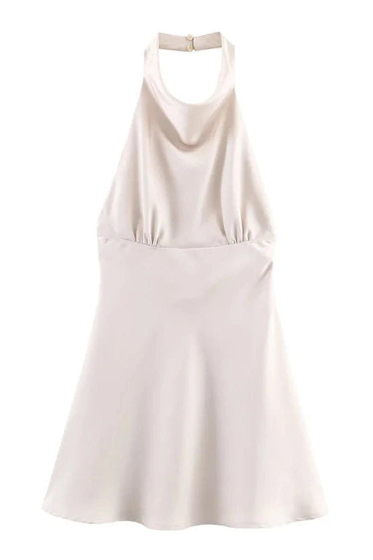 Glorol - Elegant Sleeveless Backless Mini Dress