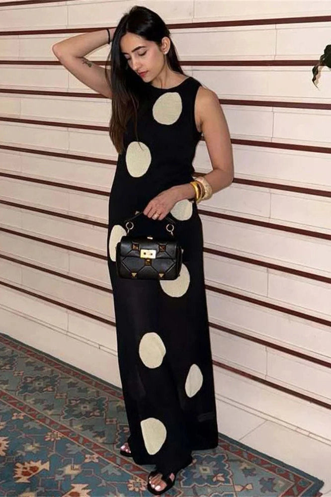 Glorol - Sleeveless Loose See-Through Maxi Dress