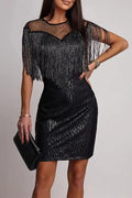 Glorol - Hollow Out High Waist Slim Mini Dress