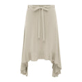 Glorol - Elegant Irregular Lace Up Skirt