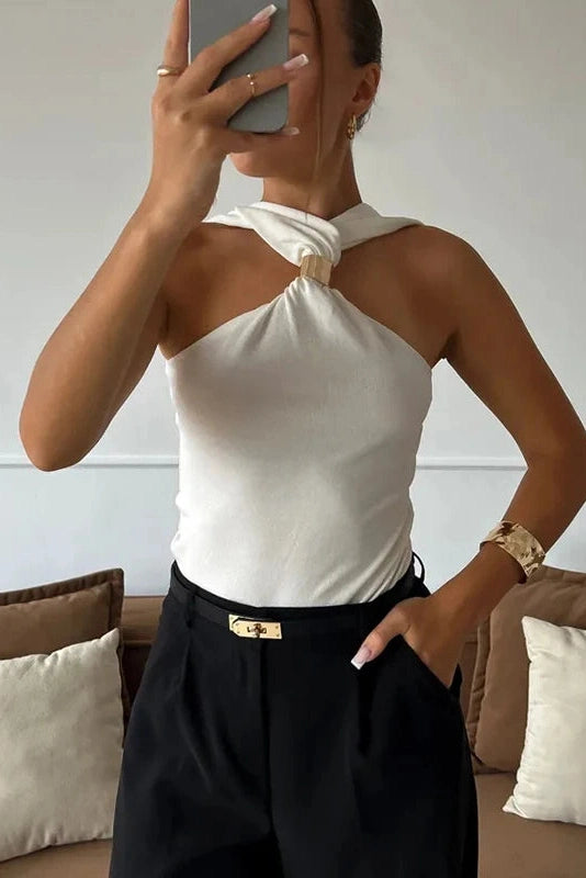 Glorol - Backless Sleeveless Slim Top
