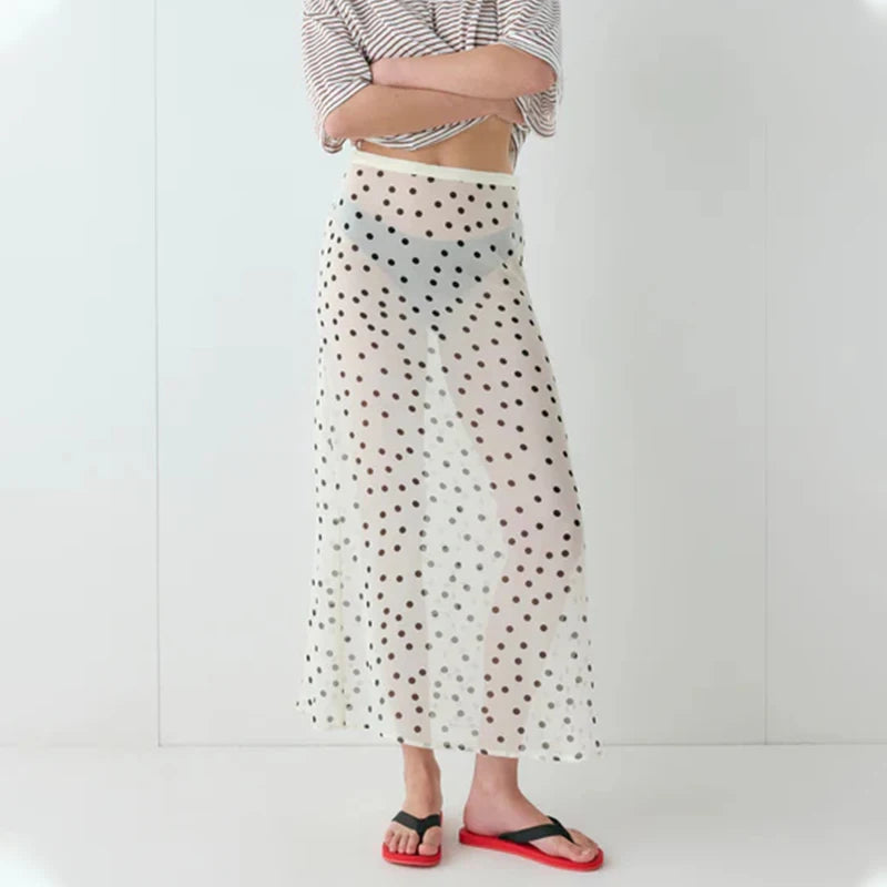 Glorol - Polka Dot Loose Leisure Skirt