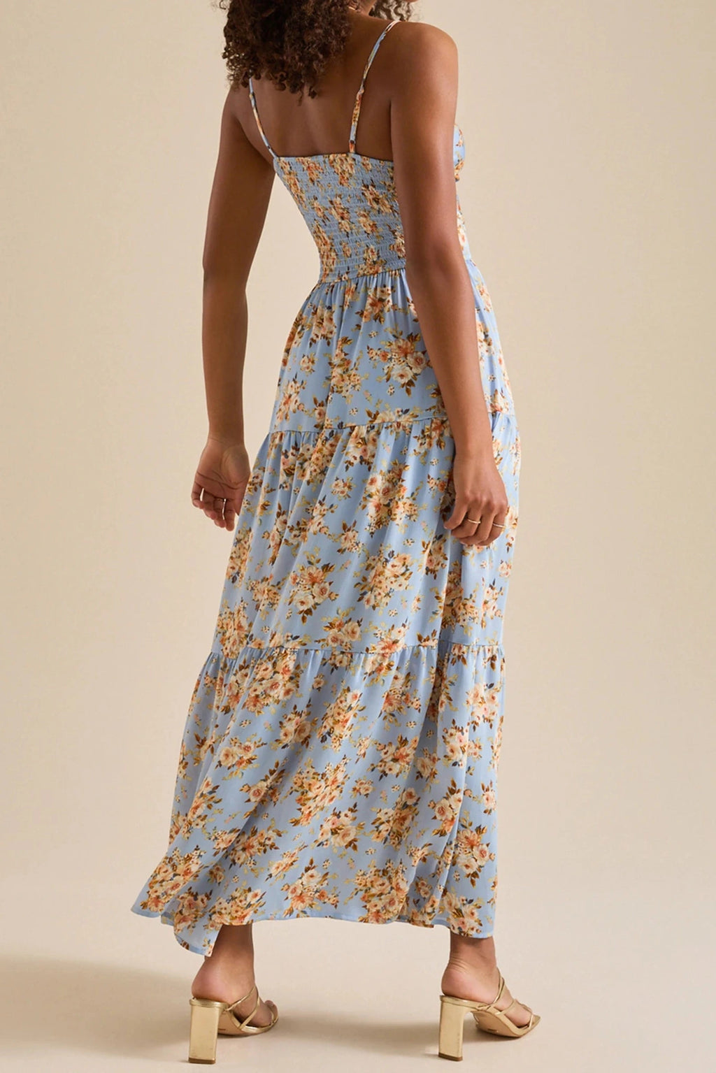 Glorol - Elegant Sleeveless V-Neck Maxi Dress