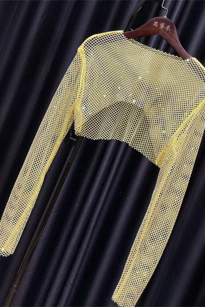 Glorol - Hollow Out Long Sleeve Top