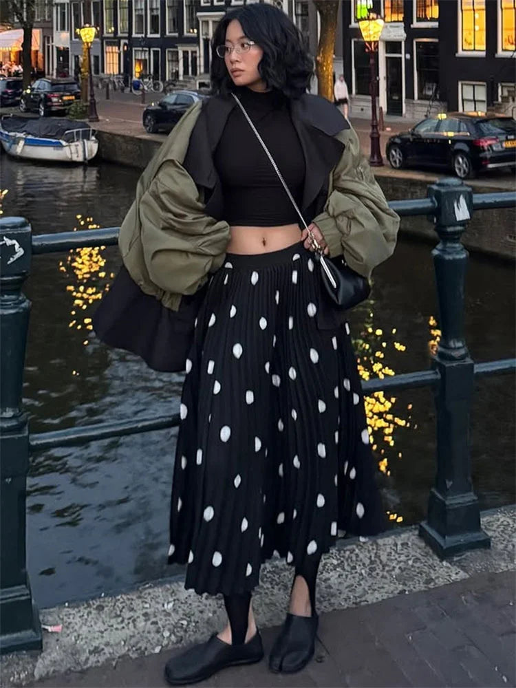 Glorol - High Waist Patchwork Skirt