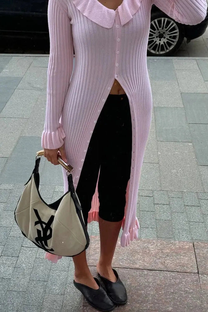 Glorol - Elegant Slim High Waist Patchwork Midi Dress
