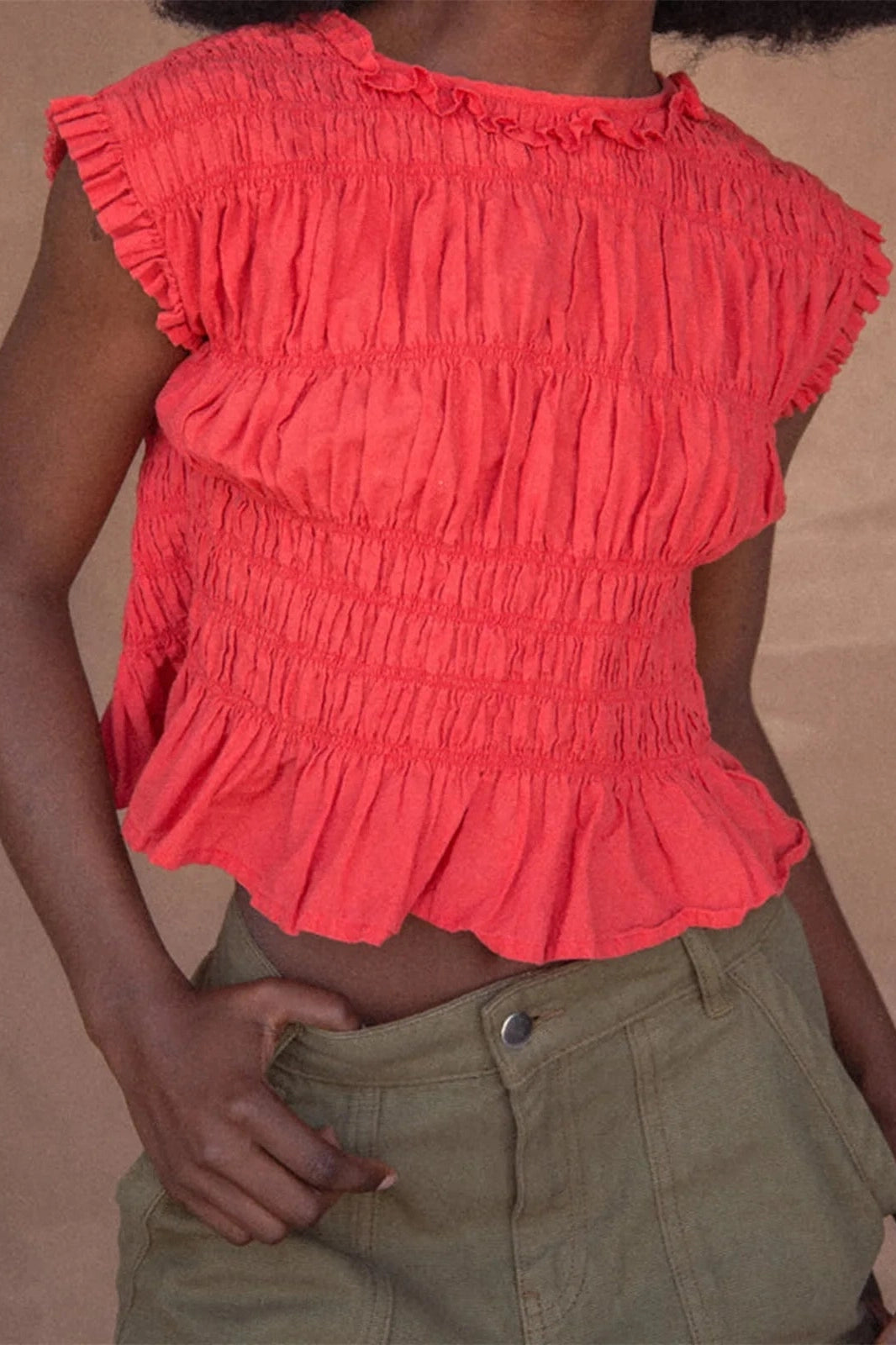 Glorol - Round Neck Sleeveless Top