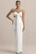 Glorol - Off-Shoulder Strapless Sleeveless Backless Bodycon Maxi Dress