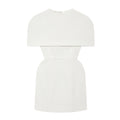 Glorol - Elegant Round Backless Sleeveless Mini Dress