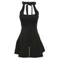 Glorol - Elegant Sleeveless High Waist Mini Dress