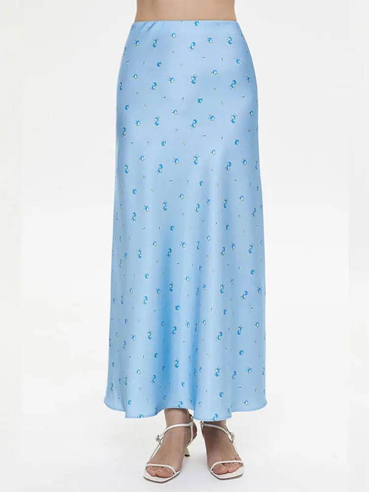 Glorol - High Waist Elegant Printed Patchwork Skirt