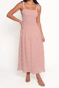 Tie-Up Straps Sleeveless Maxi Dress