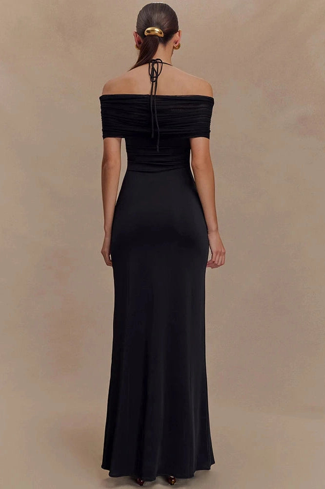 Glorol - Off-Shoulder Strapless Sleeveless Backless Maxi Dress