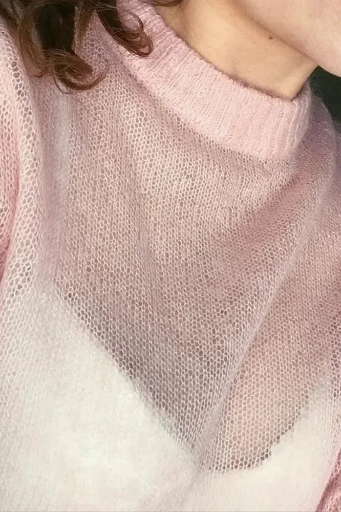 Glorol - See-Through Long Sleeve Top