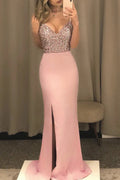Glorol - Elegant Hollow Out High Waist V-Neck Sleeveless Slim Maxi Dress