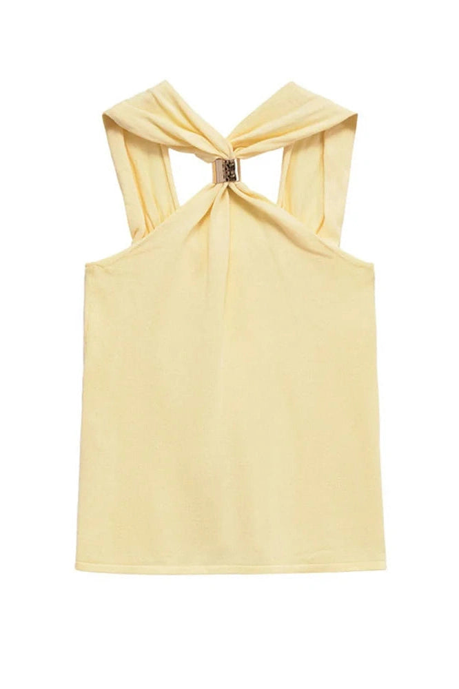Glorol - Backless Patchwork Top