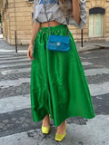 Glorol - High Waist Loose Patchwork Skirt
