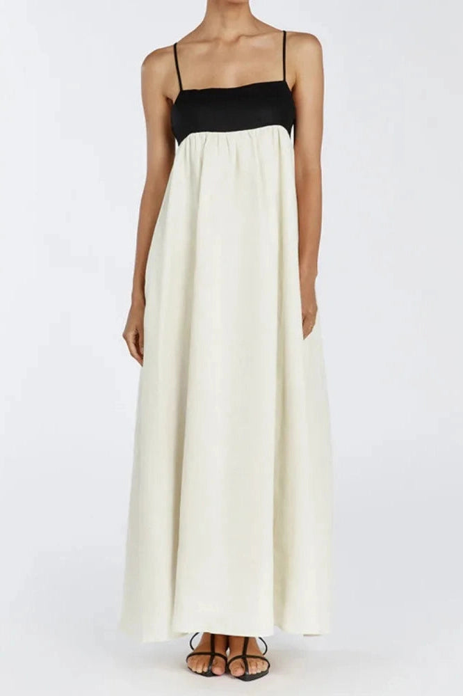 Glorol - Elegant Backless Sleeveless Loose Maxi Dress