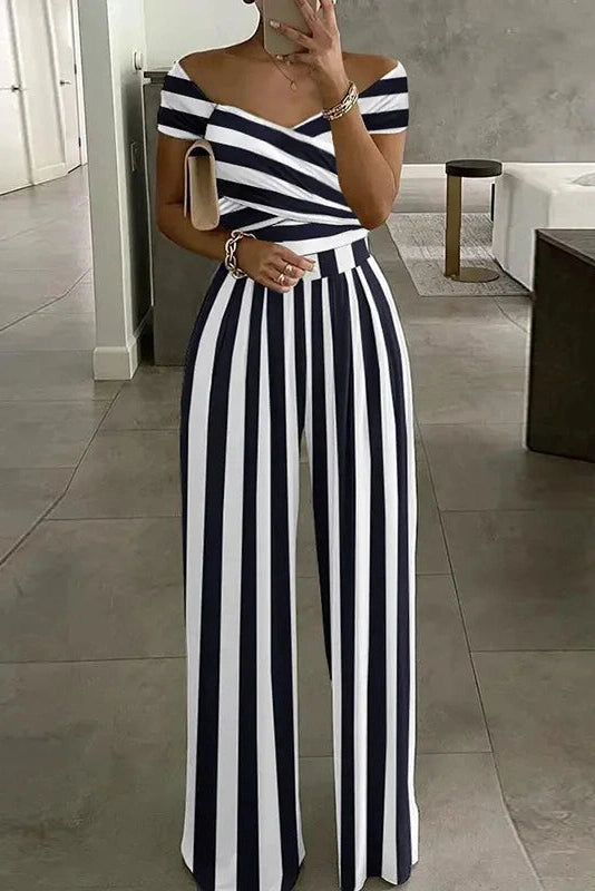 Glorol - Printed High-Waisted Jumpsuit