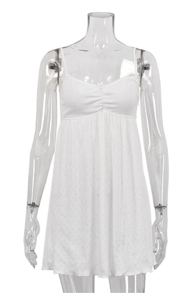 Glorol - Printed V-Neck Slim Backless High Waist Patchwork Mini Dress