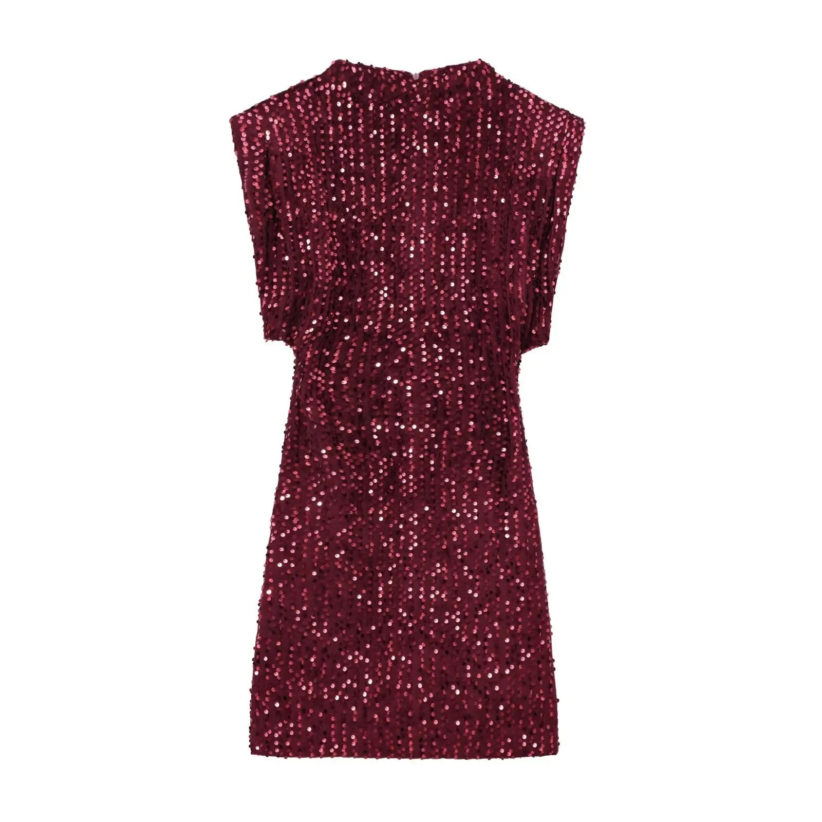 Glorol - Elegant Patchwork Sleeveless Mini Dress