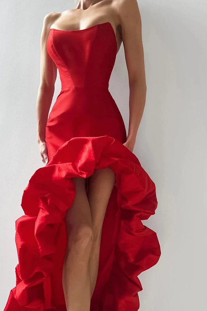 Glorol - Elegant Off Shoulder Slim High Waist Maxi Dress