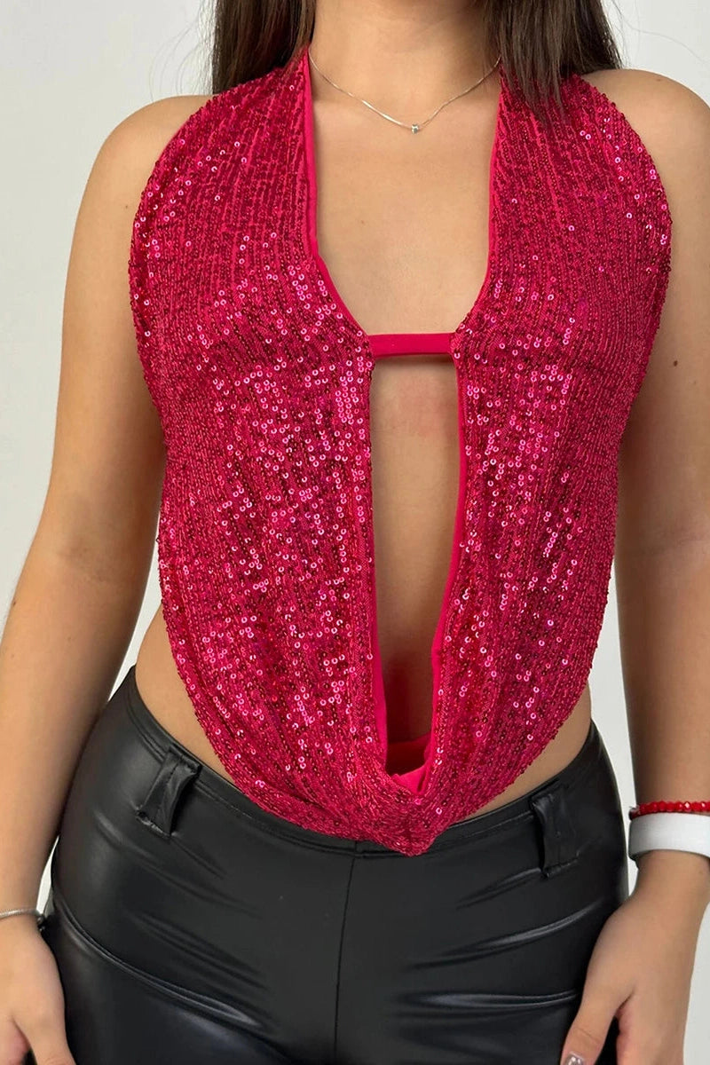 Glorol - Sleeveless Slim Fit Top