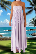 Glorol - Elegant Sleeveless Backless A-Line Maxi Dress