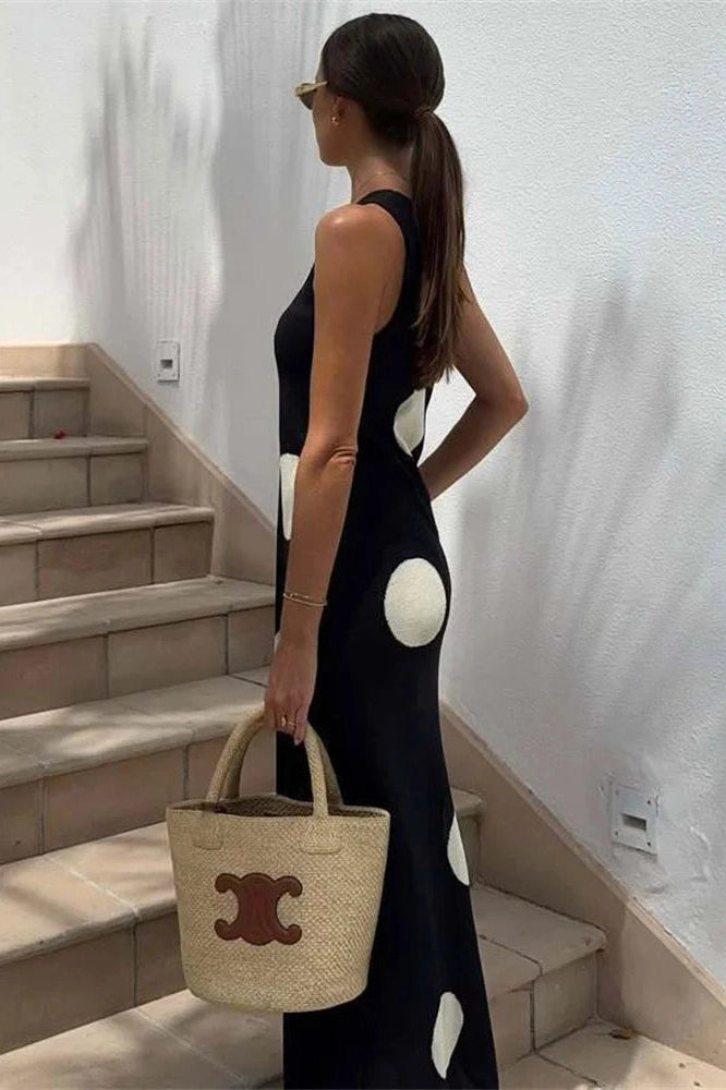 Glorol - Sleeveless Loose See-Through Maxi Dress